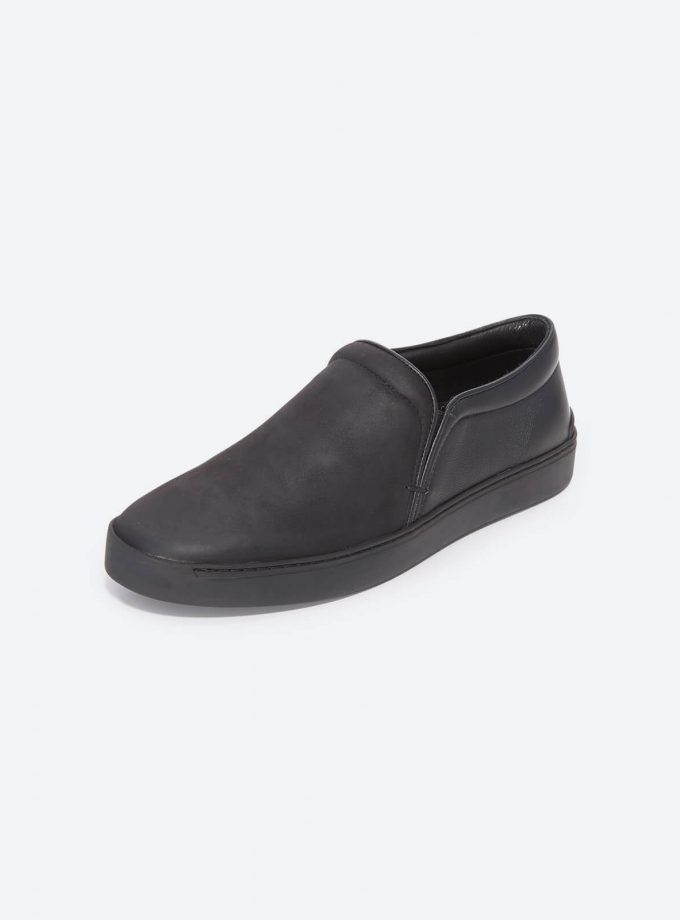 Leather Slip On Sneakers